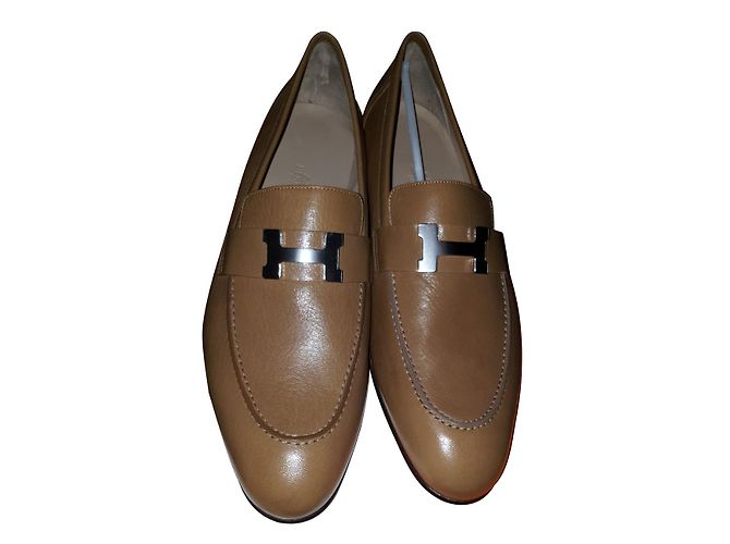 Hermès mocassin Marron clair