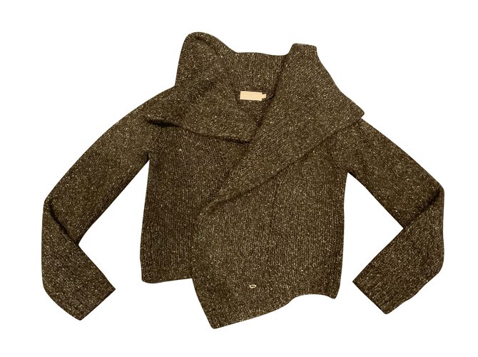 brown jacket and BDBA T gold thread. 38 Golden Dark brown Synthetic  ref.102243