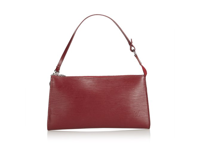 Louis Vuitton Epi Pochette Accessoires Rosso Pelle  ref.102300