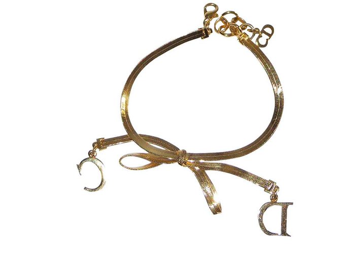 Christian Dior bracelet métal doré  ref.102326
