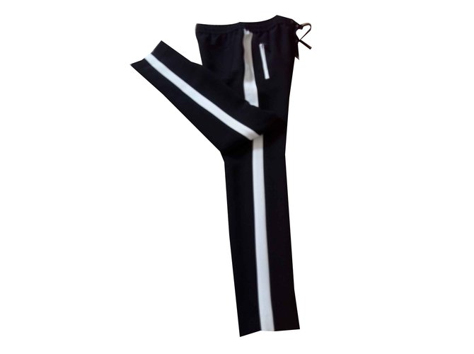 Barbara Bui Pantalons, leggings Polyester Noir  ref.102356