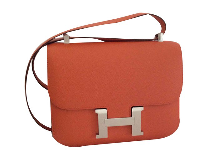 Hermès CONSTANCE III 24 Cuir Orange  ref.102361