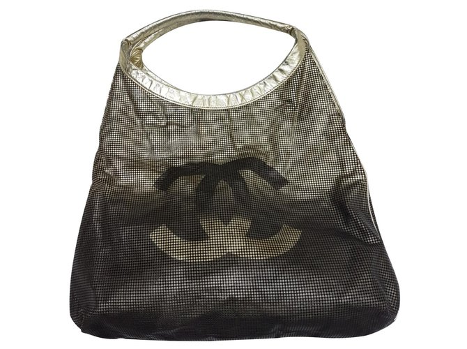 Chanel bag Golden Leather  ref.102389