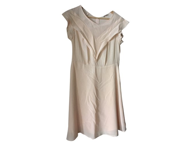 Claudie Pierlot Dresses Pink Silk  ref.102396