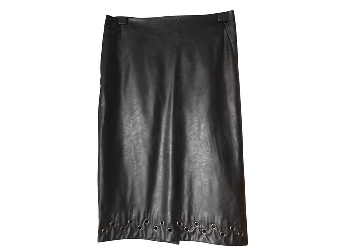Autre Marque Skirts Black Polyester  ref.102414