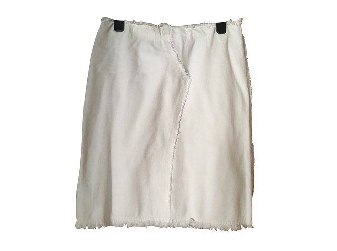 Vanessa Bruno Skirts White Cotton  ref.102415