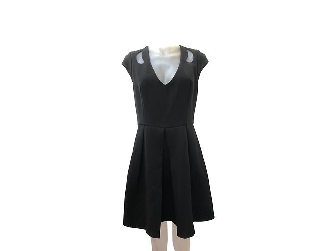Bel Air Kleid Schwarz aus Polyester Größe 40
