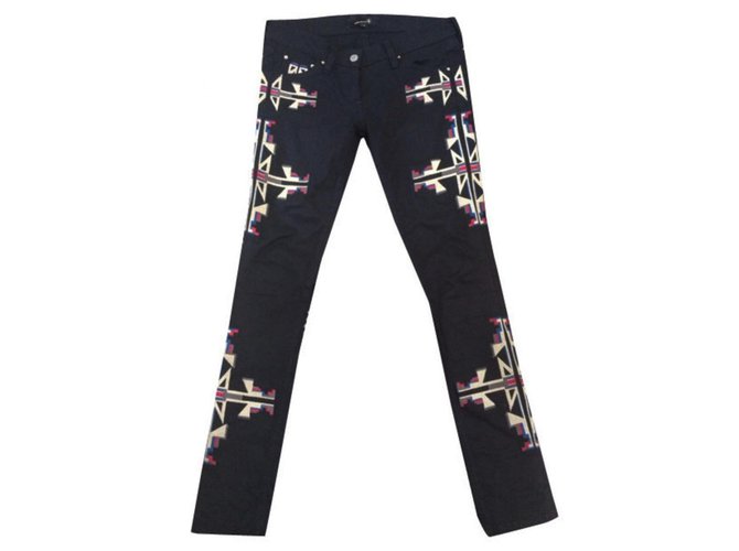 Isabel Marant jeans Coton Elasthane Noir  ref.102442
