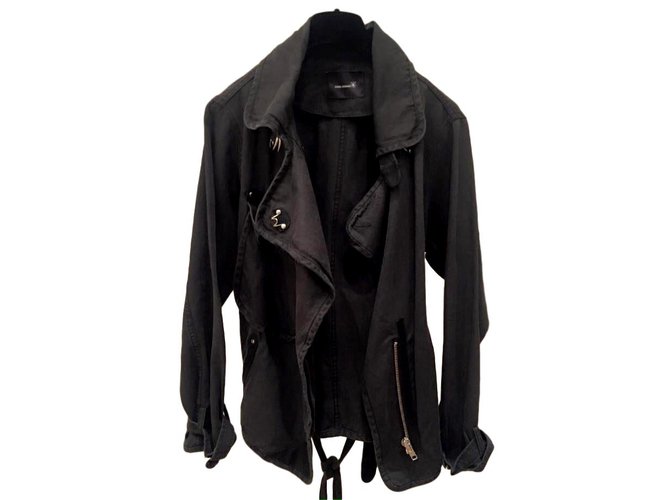 Isabel Marant Etoile jacket Dark grey Cotton  ref.102456