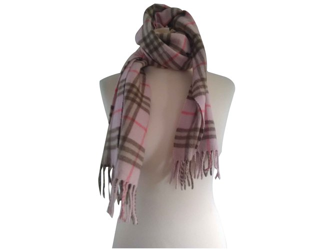 Burberry Scarves Pink Cashmere  ref.102492