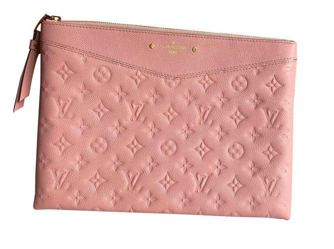 Louis Vuitton Pochette rosa quotidiana Pelle  ref.102503