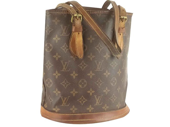 Bucket Louis Vuitton PM Eimer Braun