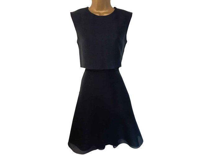 Cos Dresses Navy blue Polyester  ref.102531