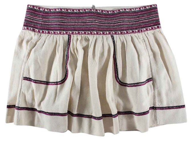 Isabel Marant Etoile Skirts Cream Silk  ref.102710