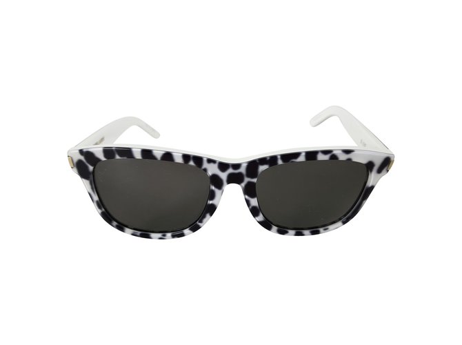 Saint Laurent SL 51/ F lunettes de soleil Plastique Noir Blanc  ref.102825