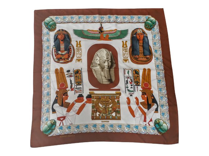 Hermès ramesses Multicolor Seda