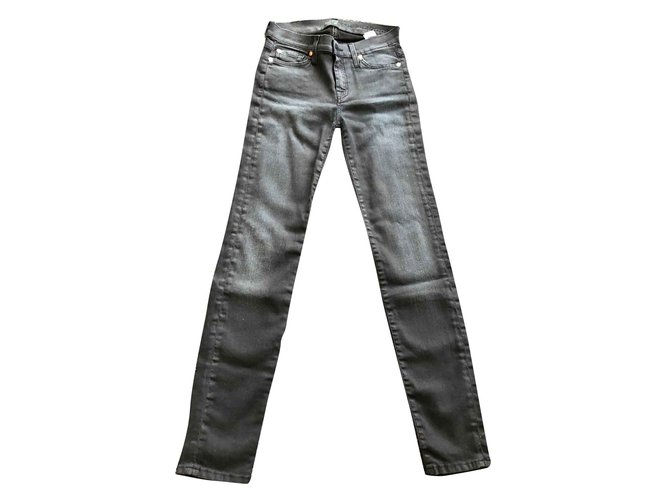 7 For All Mankind Jeans Black Denim  ref.102867