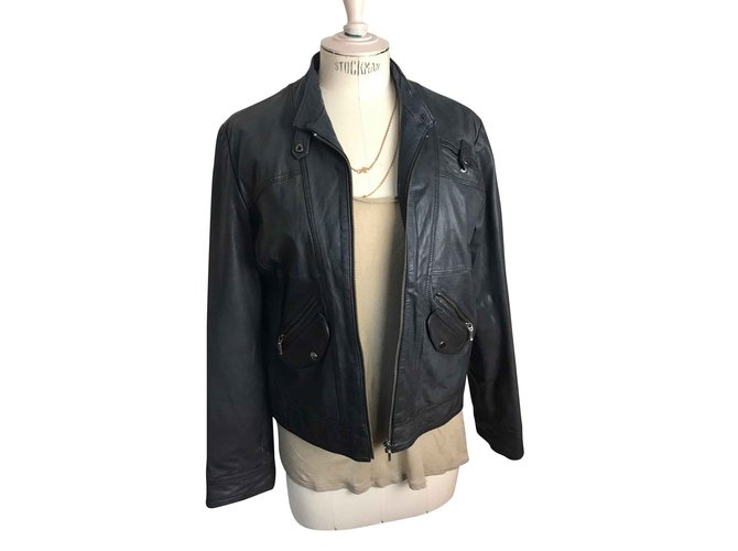 KOOKAÏ Leather jacket 42  ref.102906