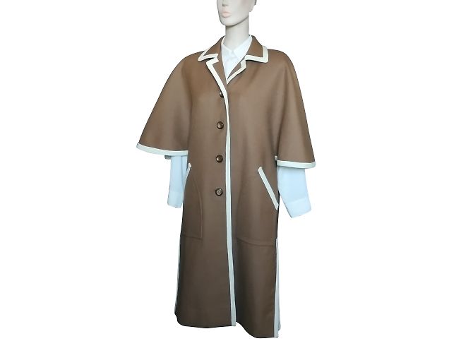 Autre Marque Abrigo de lana Martine Garber Caramelo