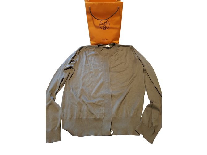 Hermès Weste Khaki Kaschmir