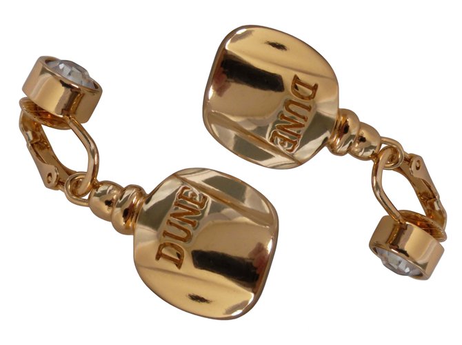 Dior Clipes "DUNE" Dourado Banhado a ouro  ref.103006