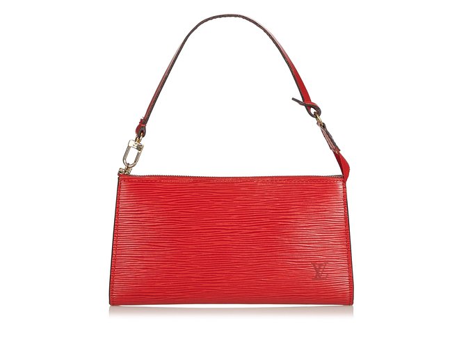 Louis Vuitton Epi Pochette Accessoires Rosso Pelle  ref.103077