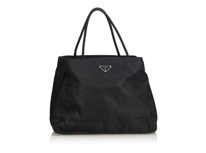 Prada Nylon Tote Bag Black Cloth  ref.103081