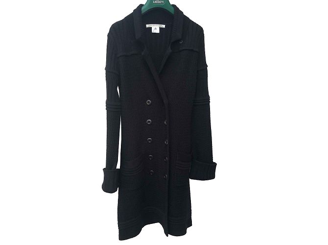 Diane Von Furstenberg Strickjacke aus Wolle schwarz