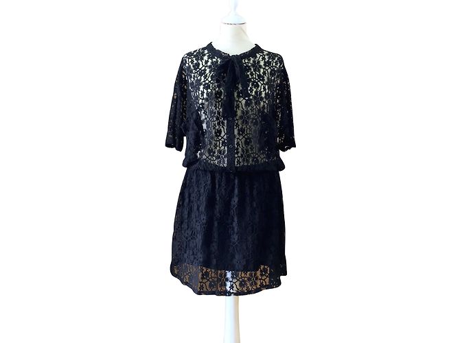 American Retro Julia Spitzenkleid Schwarz