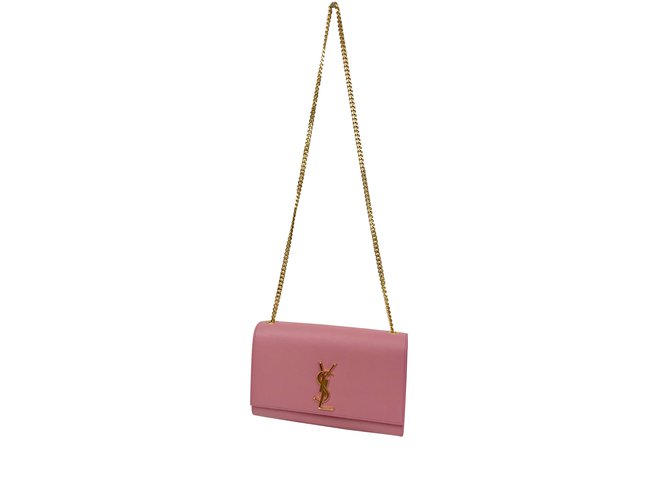 Saint Laurent Kate Monogram bag Pink Leather  ref.103198
