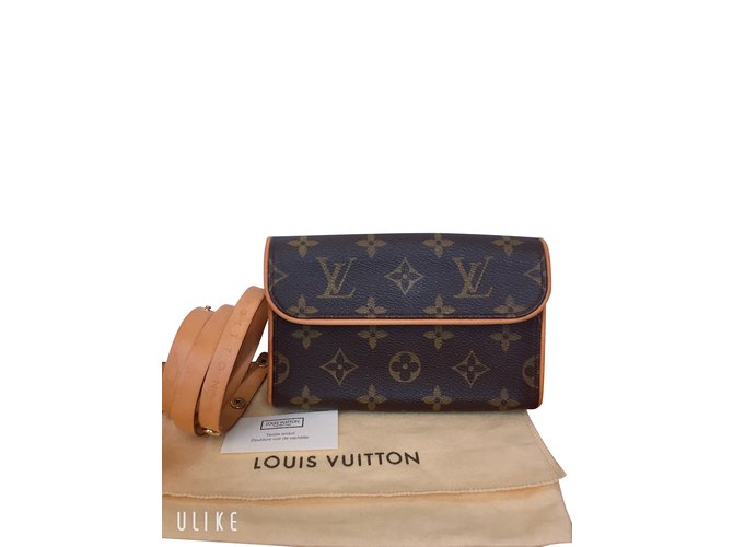 Louis Vuitton Florentine Brown Cloth  ref.103223