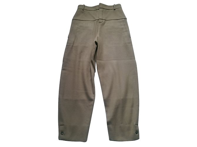 Chloé Serge Hose camel Wolle und Kaschmir