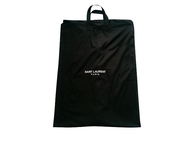 Porte-documents Saint Laurent Travel House Noir Coton