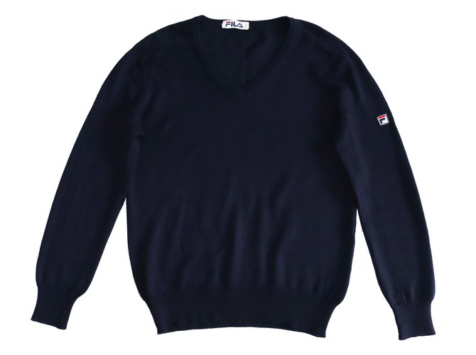 Autre Marque Sweaters Dark blue Wool Acrylic  ref.103490