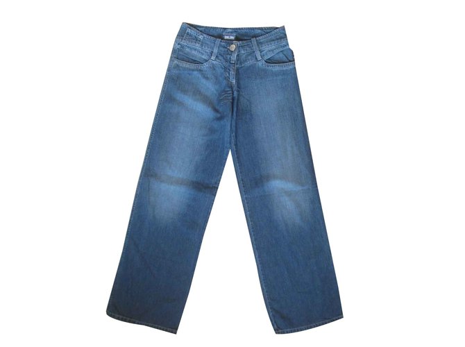 Jean Paul Gaultier jeans Coton Bleu clair  ref.103589