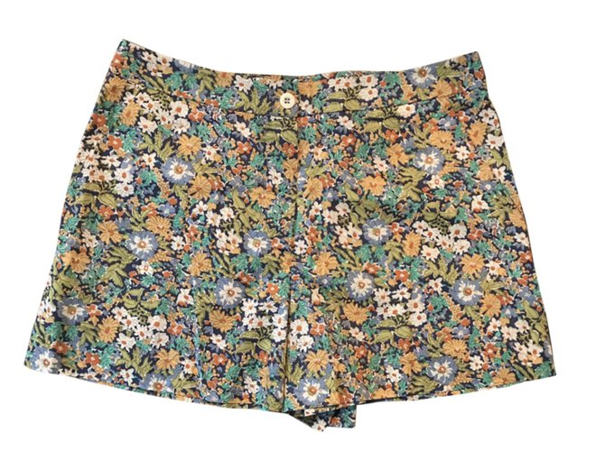 Lot de 2 shorts Liberty Cacharel Coton Multicolore  ref.103607