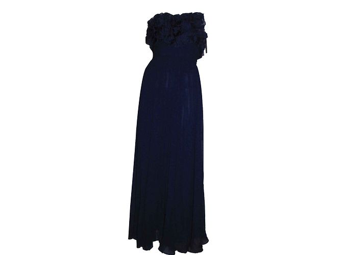 Marchesa Silk chiffon and organza ballgown Purple