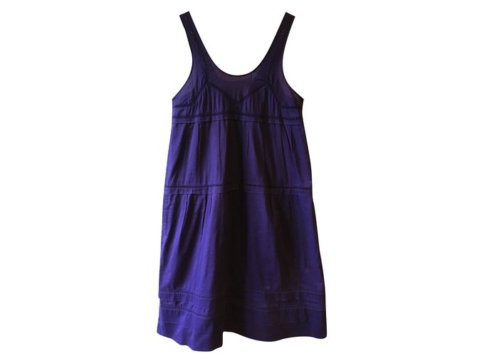 Purple long dress Sonia by Sonia Rykiel Cotton  ref.103756