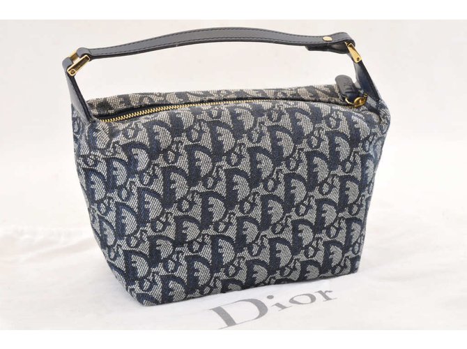 Christian Dior Toile Trotter Gris  ref.103797