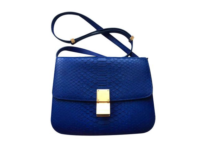 Céline Box Blue Exotic leather  ref.103850