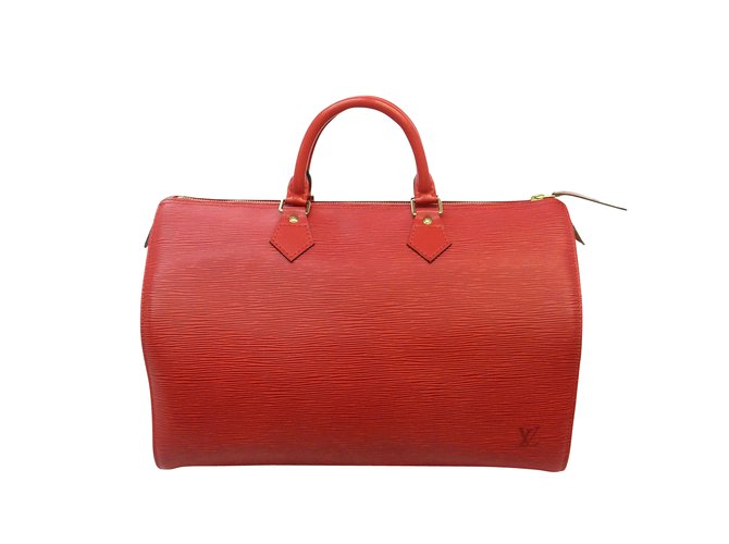 Louis Vuitton Speedy 35 épi Red Leather  ref.103858