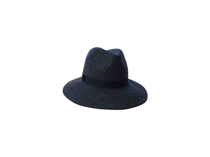 French Connection Hats Dark grey Wool  ref.104007