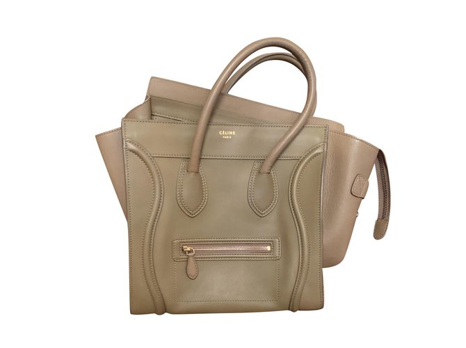 Céline luggage Taupe Leather  ref.104024