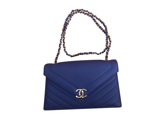 Chanel La Pausa Collection Blue Leather  ref.104044