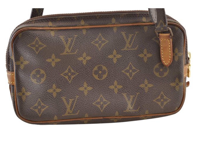 Louis Vuitton Marly Bandouliere Brown Cloth  ref.104308