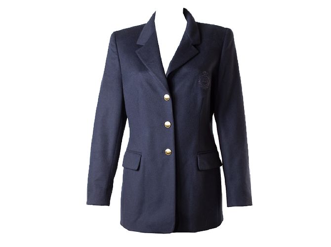 Escada Lã de lã e cashmere da Marinha Azul marinho