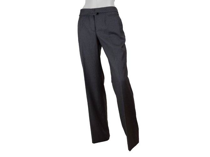 Kenzo Pantalons, leggings Laine Gris anthracite  ref.104410