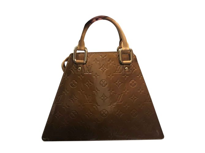 Louis Vuitton Forsyth GM Golden Patent leather  ref.104427