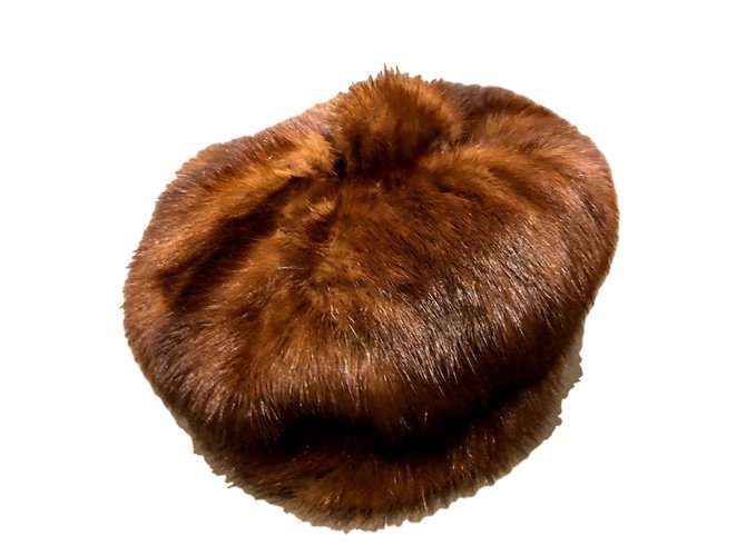 Autre Marque Hats Brown Fur  ref.104479