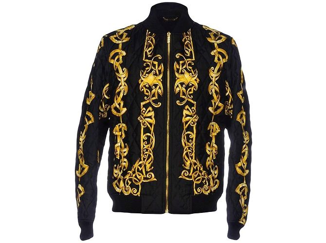 Giacca Blazer Gianni Versace Oro in Cotone D'oro